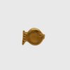 Bague poisson métal doré