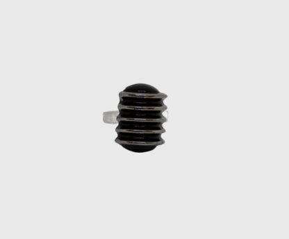 Bague verre noir