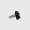Bague verre noir