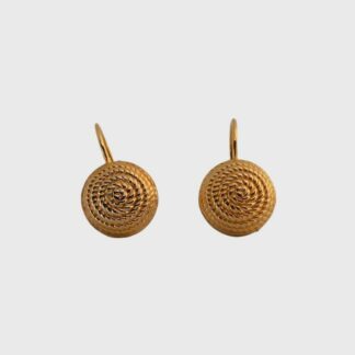 boucles d'oreilles dormeuses dorées