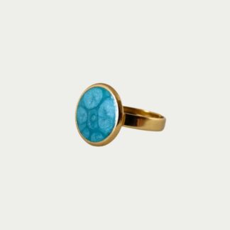 bague bleu azur