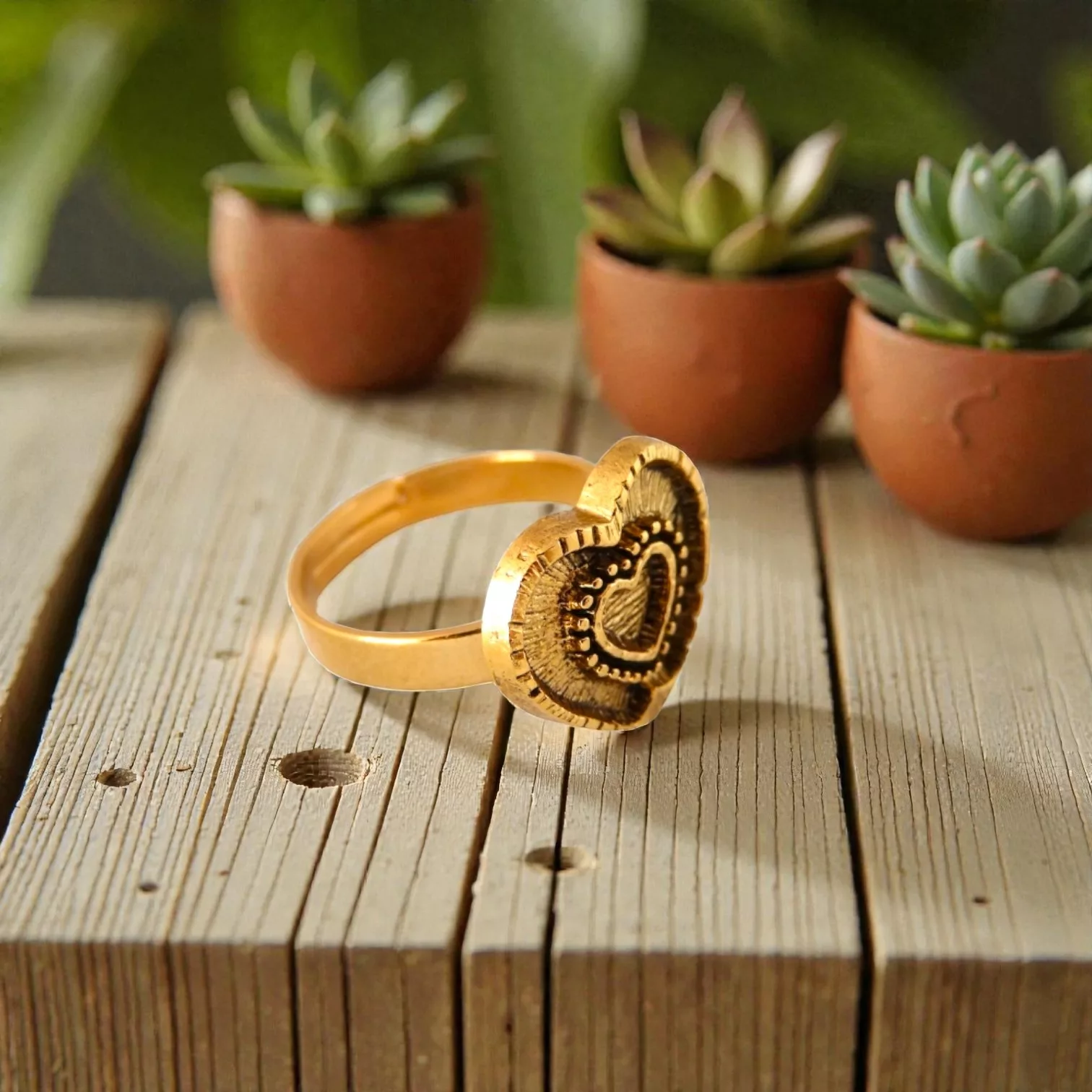 bague double coeur