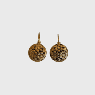 boucles d'oreilles dorées