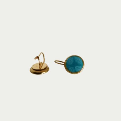 boucles d'oreilles bleu azur
