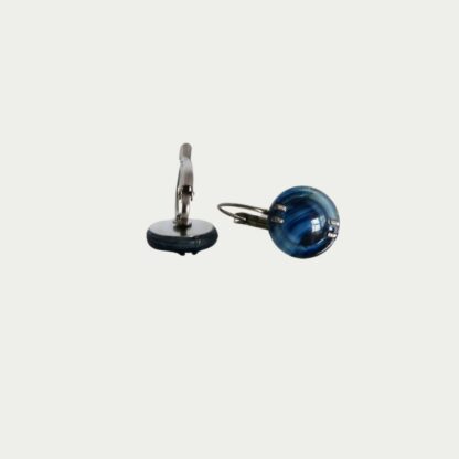 boucles d'oreilles bleu glacier