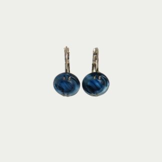 boucles d'oreilles bleu glacier