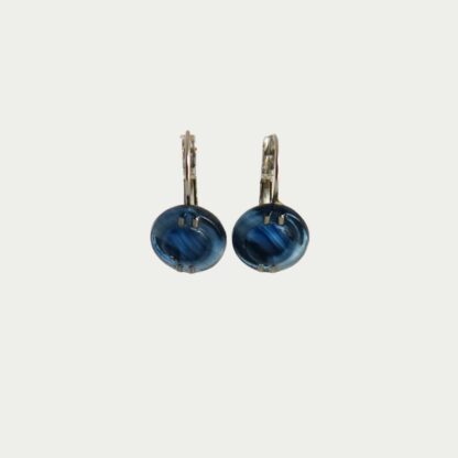 boucles d'oreilles bleu glacier