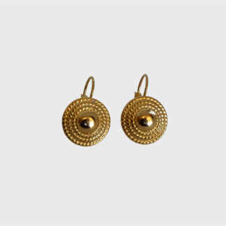 boucles d'oreilles dormeuses dorées