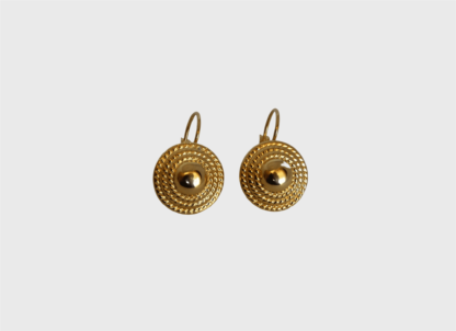 boucles d'oreilles dormeuses dorées