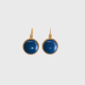 boucles d'oreilles bleues