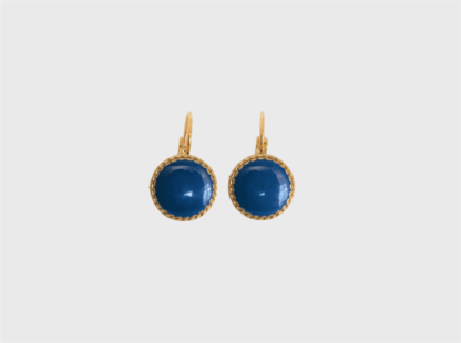 boucles d'oreilles bleues