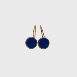 boucles d'oreilles dormeuses bleu outremer