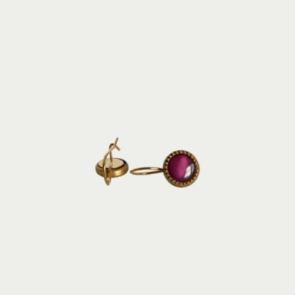 boucles d'oreilles prunes