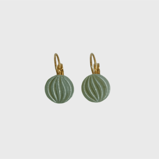 boucles d'oreilles vert pale