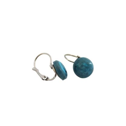 boucles d'oreilles bleues