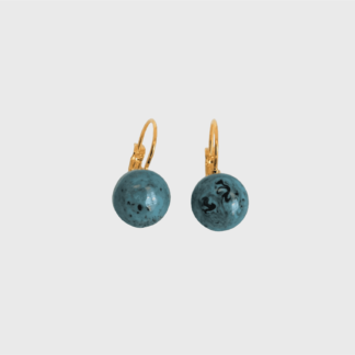 boucles d'oreilles bleues