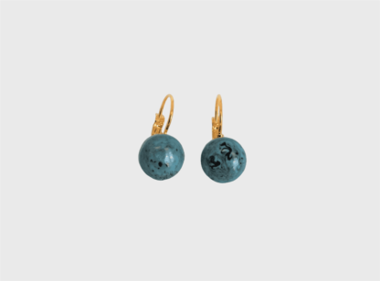 boucles d'oreilles bleues