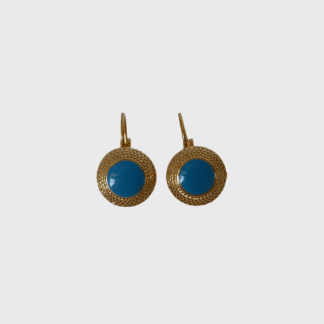 boucles d'oreilles bleues