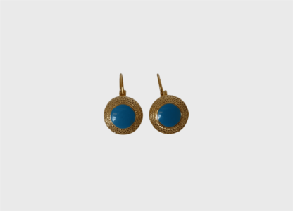 boucles d'oreilles bleues