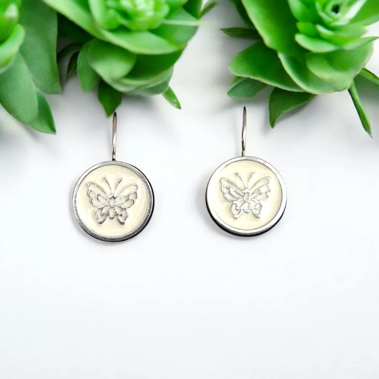 boucles d'oreilles papillons