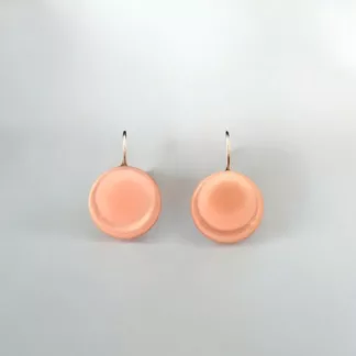 boucles d'oreilles rose poudré