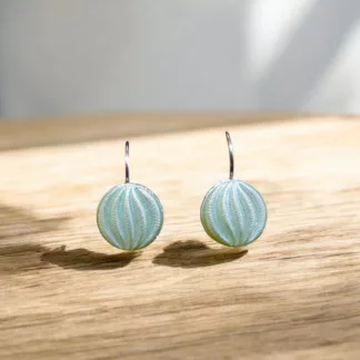 boucles d'oreilles vert d'eau