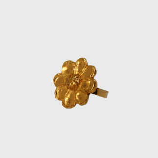 bague marguerite dorée