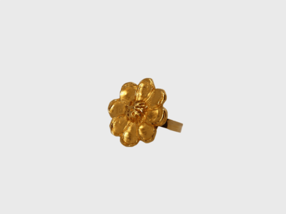 bague marguerite dorée