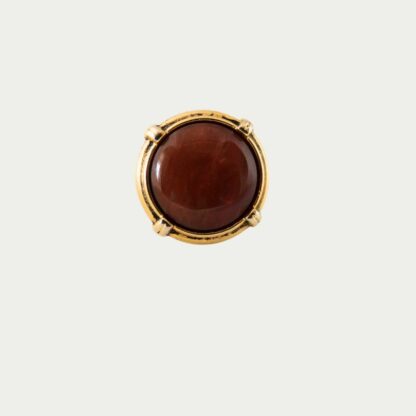 Bague marron ambrée