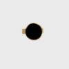 Bague pastille noire