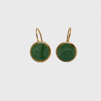 boucles d'oreilles vertes