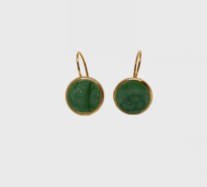 boucles d'oreilles vertes