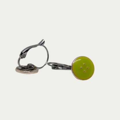 Boucles d'oreilles vert anis