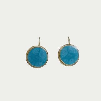 boucles d'oreilles bleu azur
