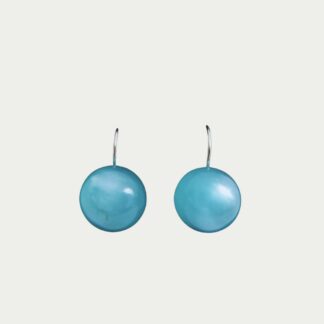 boucles d'oreilles bleu lagon