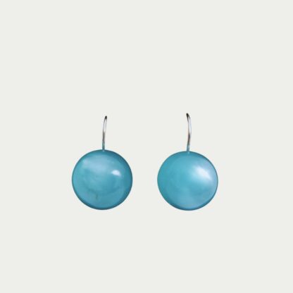 boucles d'oreilles bleu lagon