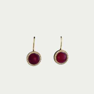 boucles d'oreilles prunes