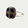 Bracelet Baroque imitation métal perles bleues