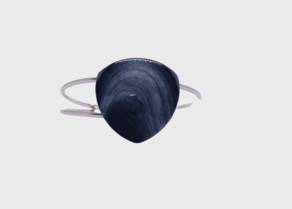 Bracelet Ecume gris bleu marbré.