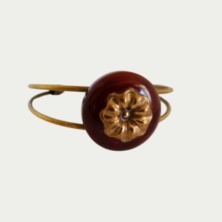 bracelet fleur dorée