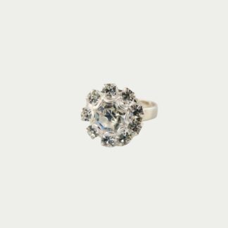 bague strass transparents