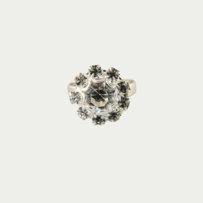 bague strass transparents