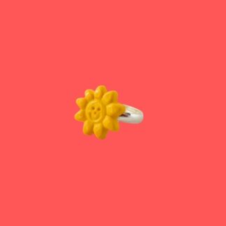 bague enfant soleil jaune