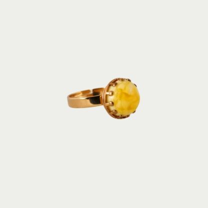 bague jaune citron