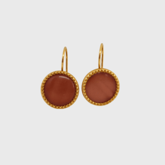 boucles d'oreilles rosées