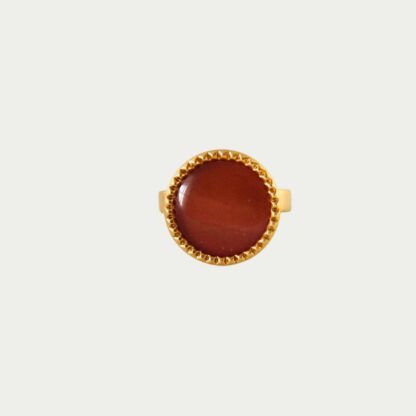 Bague blush rose et beige