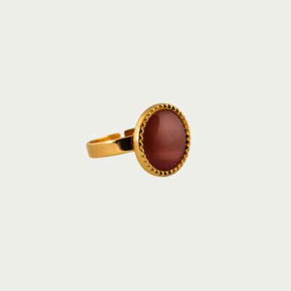 Bague Blush rose et beige