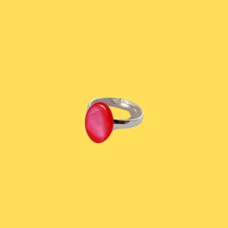 bague enfant en nacre rose