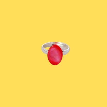 bague enfant en nacre rose