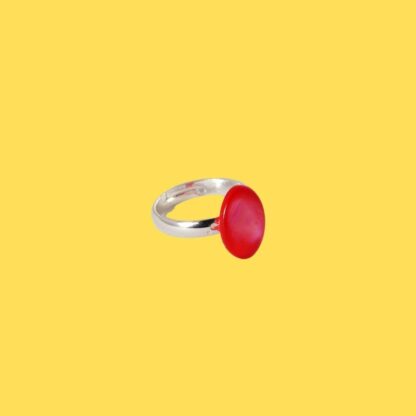 bague enfant en nacre rose